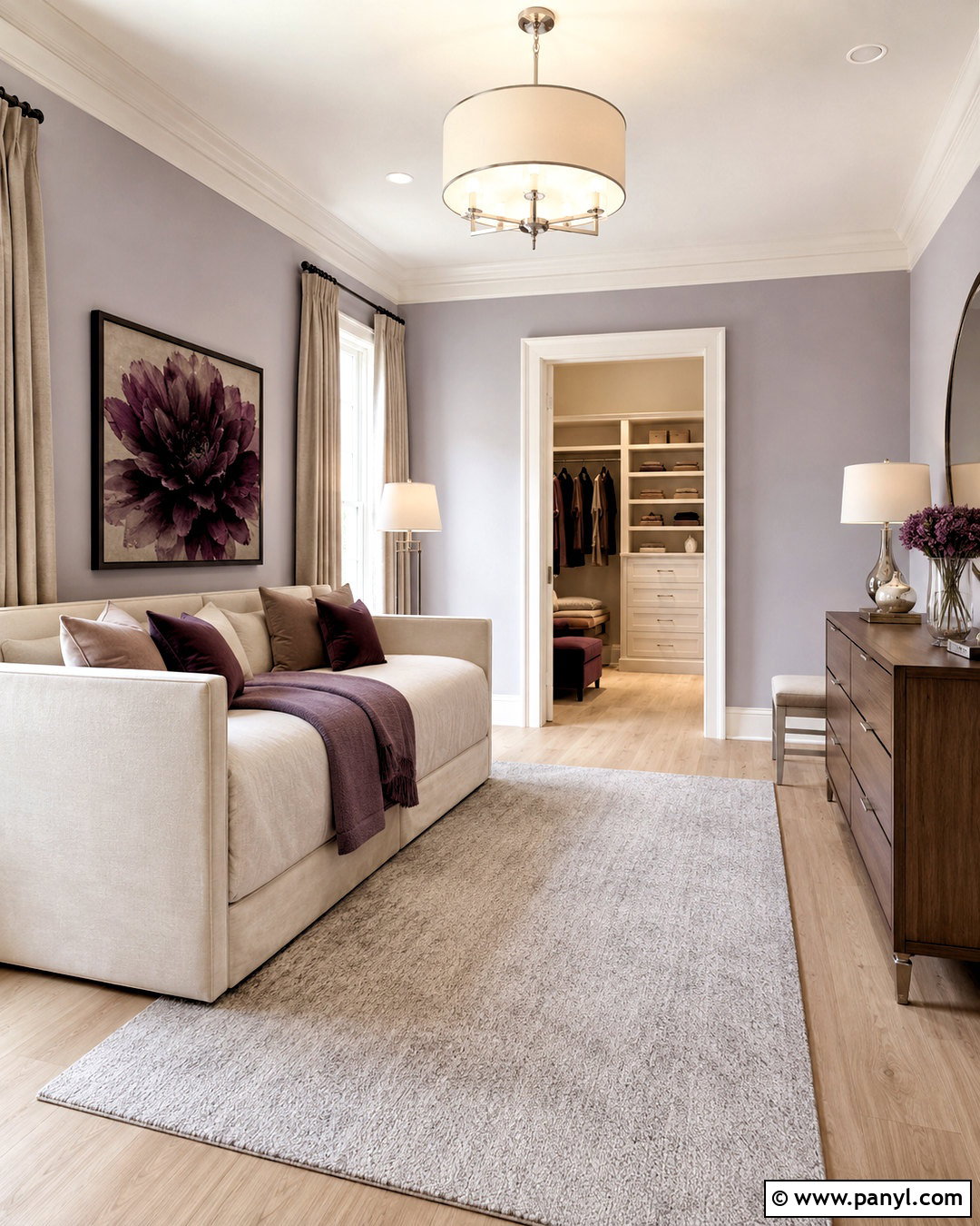 Lavender Gray Wall Color - 20 Wall Color Samples