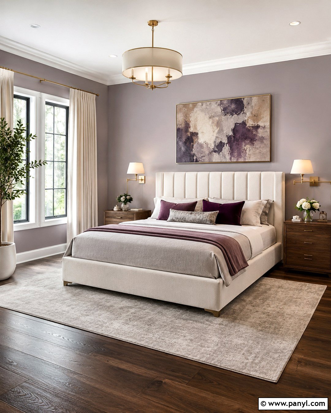Lavender Gray Walls With Dark Wood Floors - 20 Wood Floor Wall Paint Color Ideas