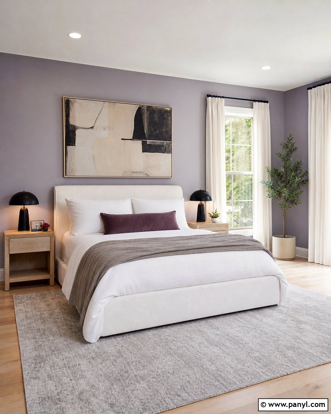 Lavender Gray Walls With White Oak Floors - 25 Wall Color Combination With Wooden Floor Ideas