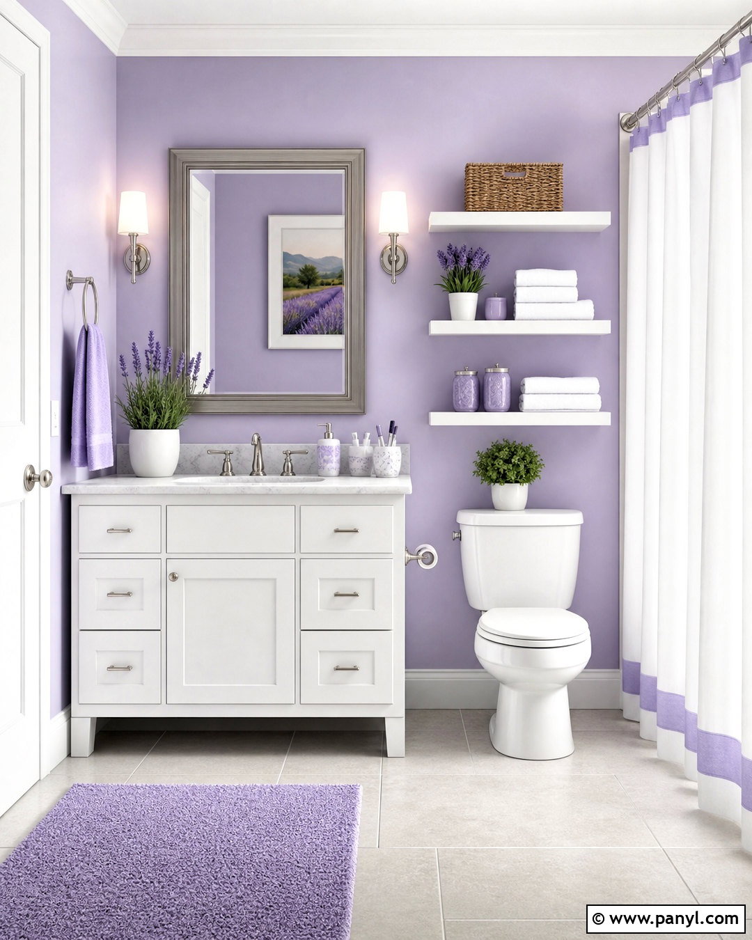 Lavender Guest Bathroom - 20 lavender bathroom ideas