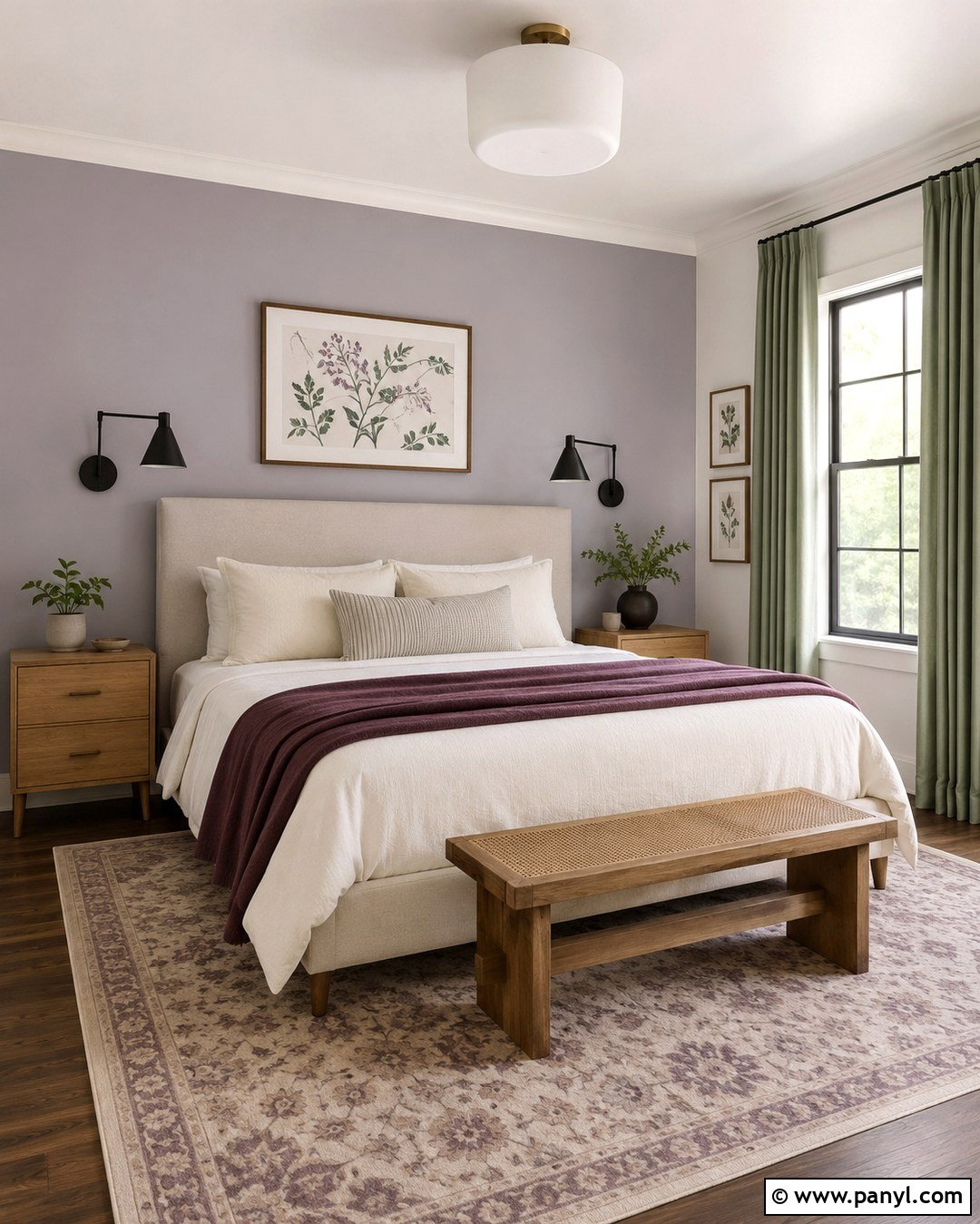 Lavender Guest Bedroom Wall - 20 Pop Of Color Wall Paint Ideas