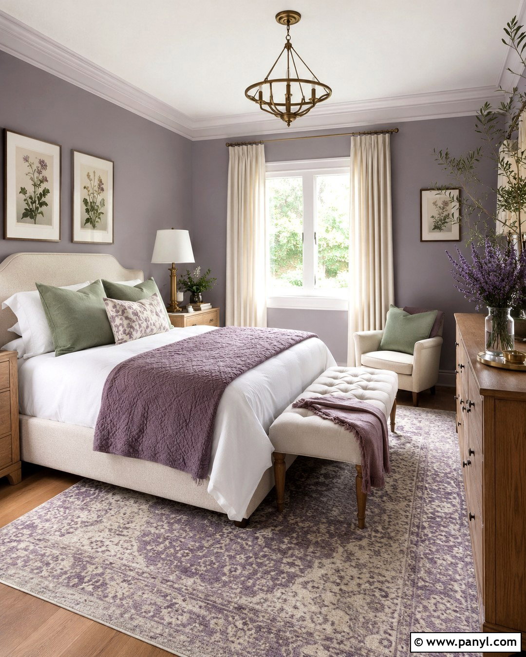 Lavender Guest Room - 20 Painted Wall Colors