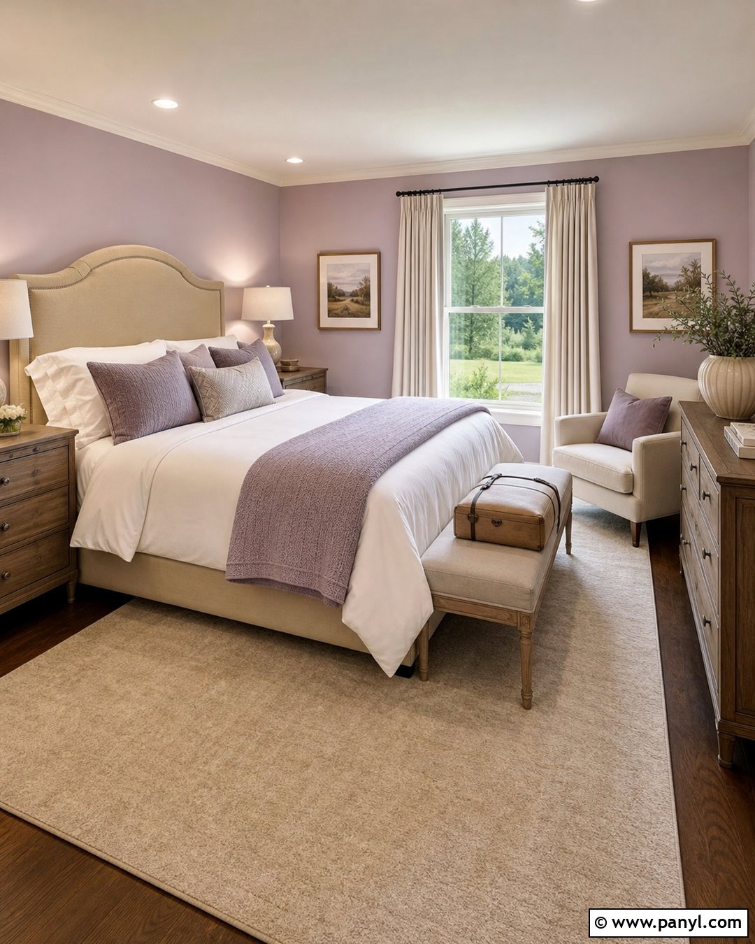 Lavender Guest Room Walls - 35 Lavender Wall Paint Ideas