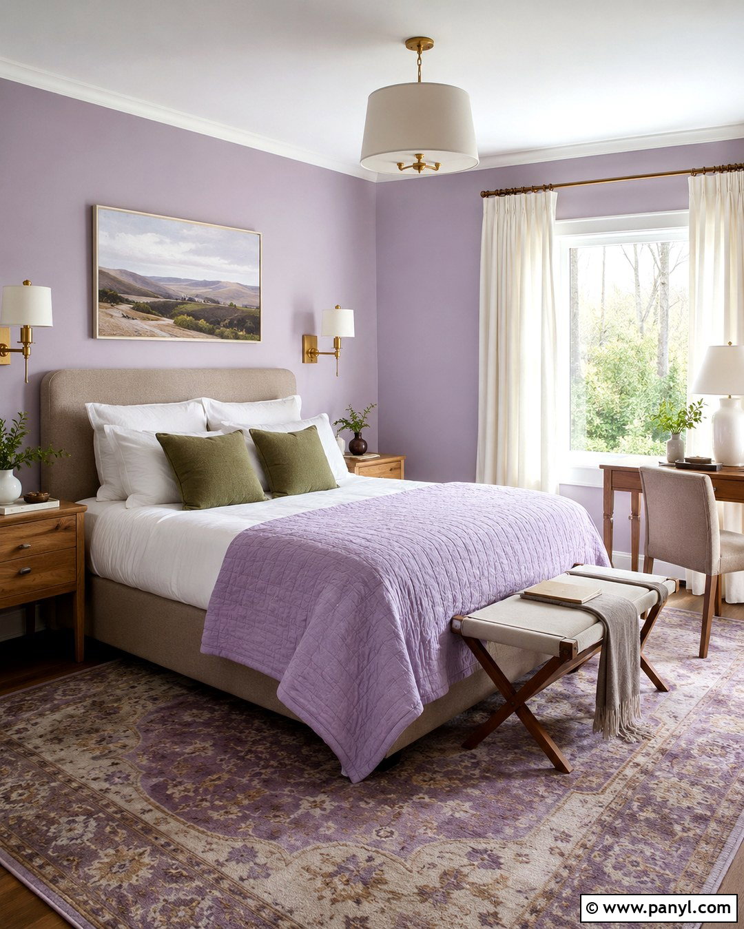 Lavender Guest Room - 20 Farrow And Ball Lavender Ideas