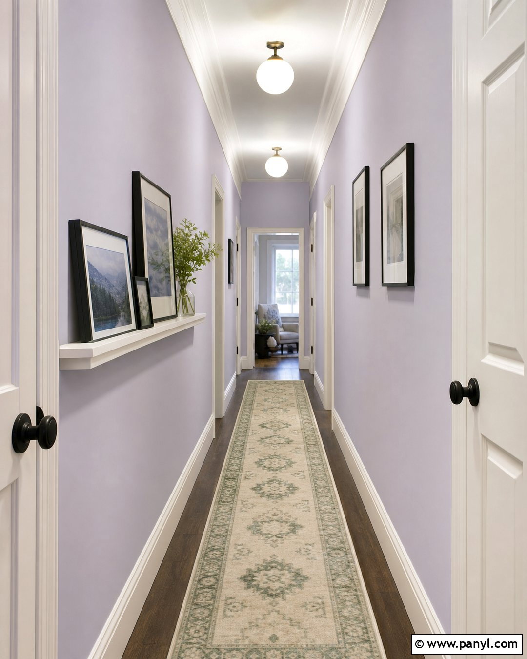 Lavender Hallway Walls - 35 Lavender Wall Paint Ideas