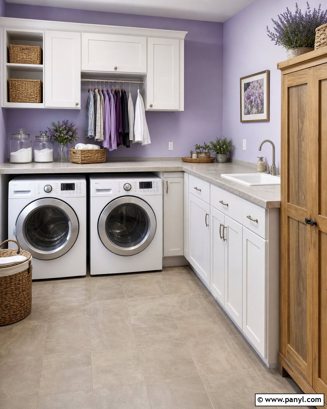 Lavender Laundry Room Walls - 35 Lavender Wall Paint Ideas