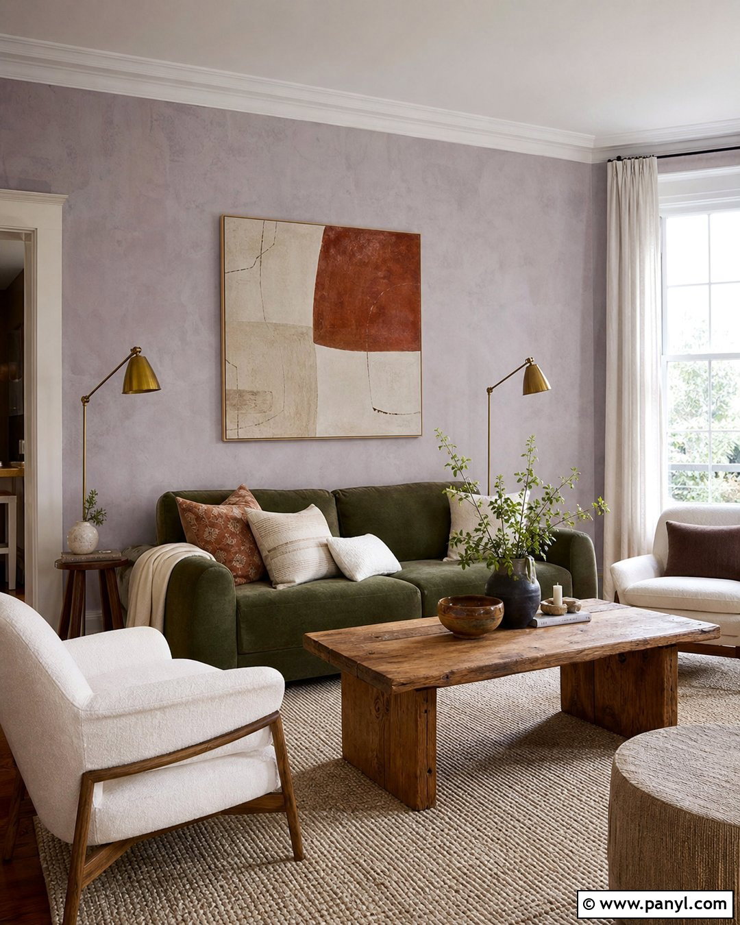 Lavender Limewash Walls - 35 Lavender Walls