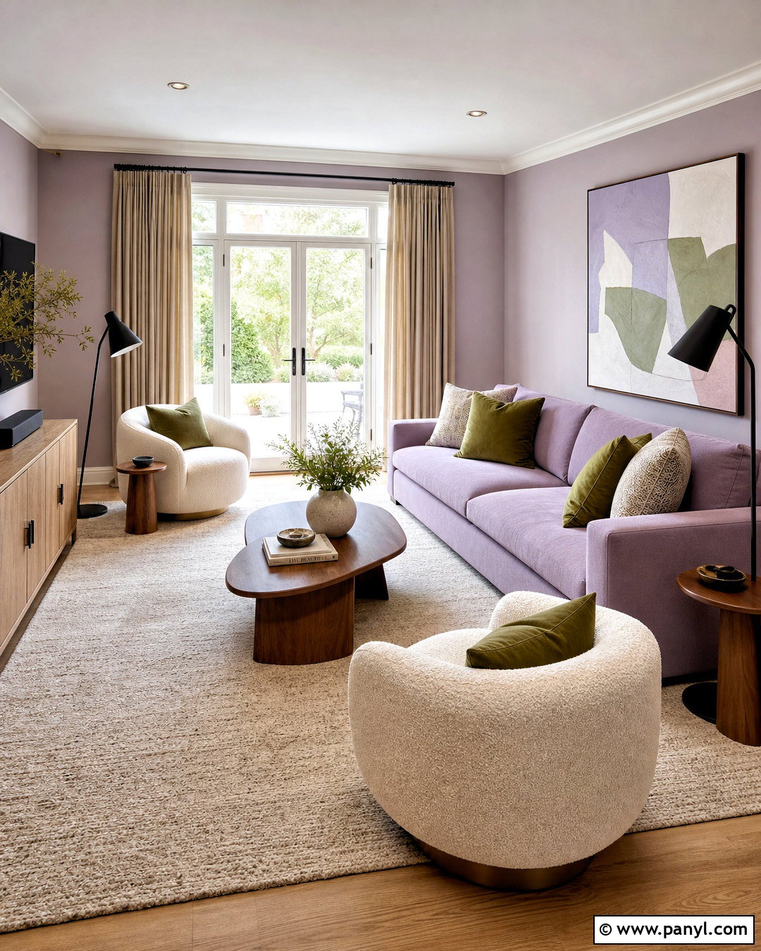 Lavender Living Room - 20 lavender room ideas