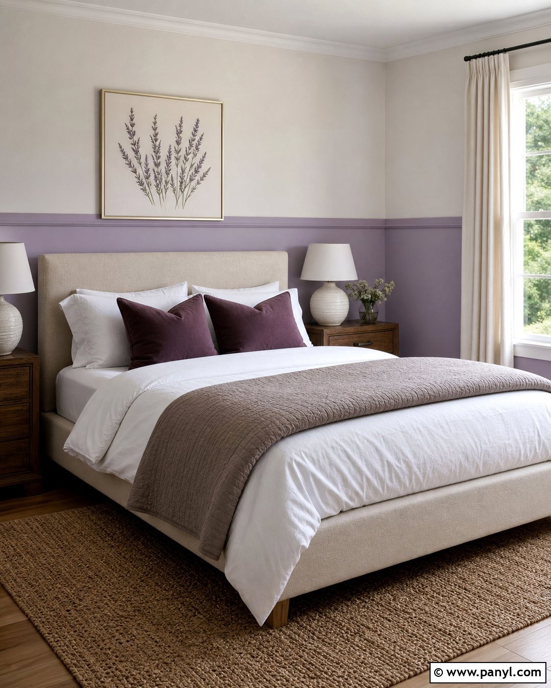 Lavender Lower Half Wall - 20 Lower Half Wall Painted Ideas