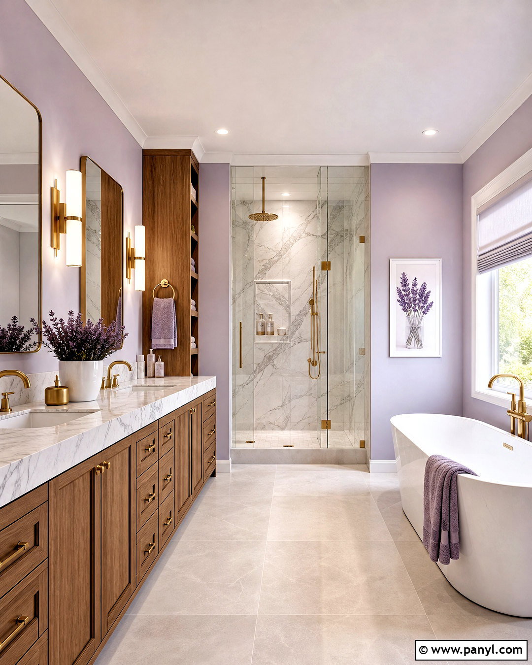 Lavender Marble Bathroom - 20 lavender bathroom ideas