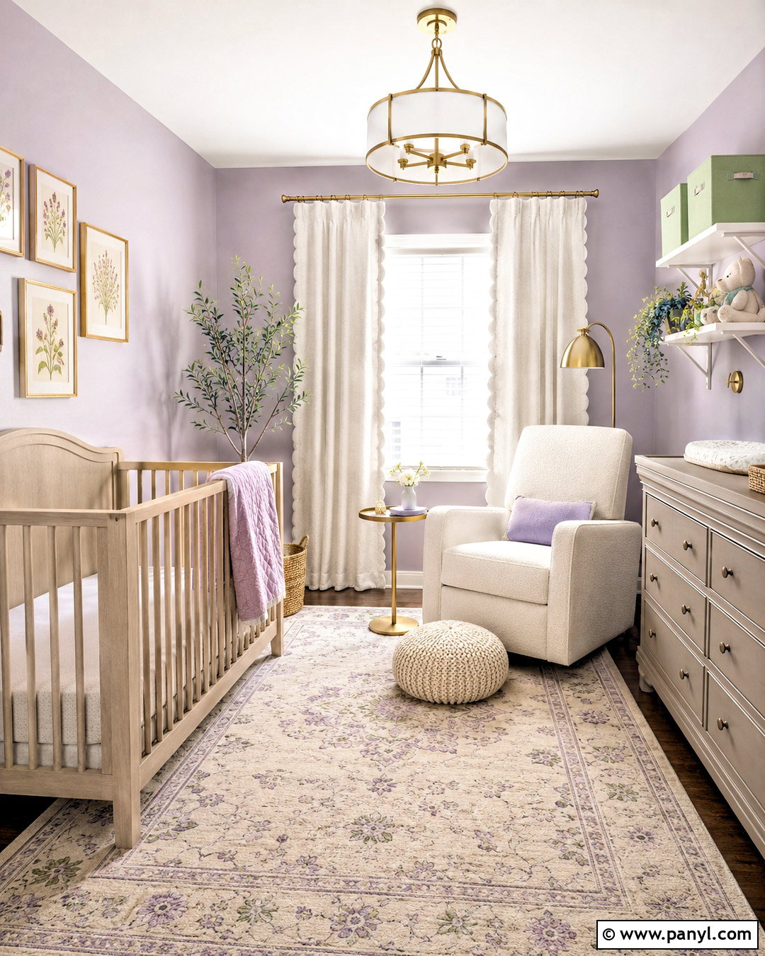 Lavender Nursery Palette - 20 nursery color palette ideas
