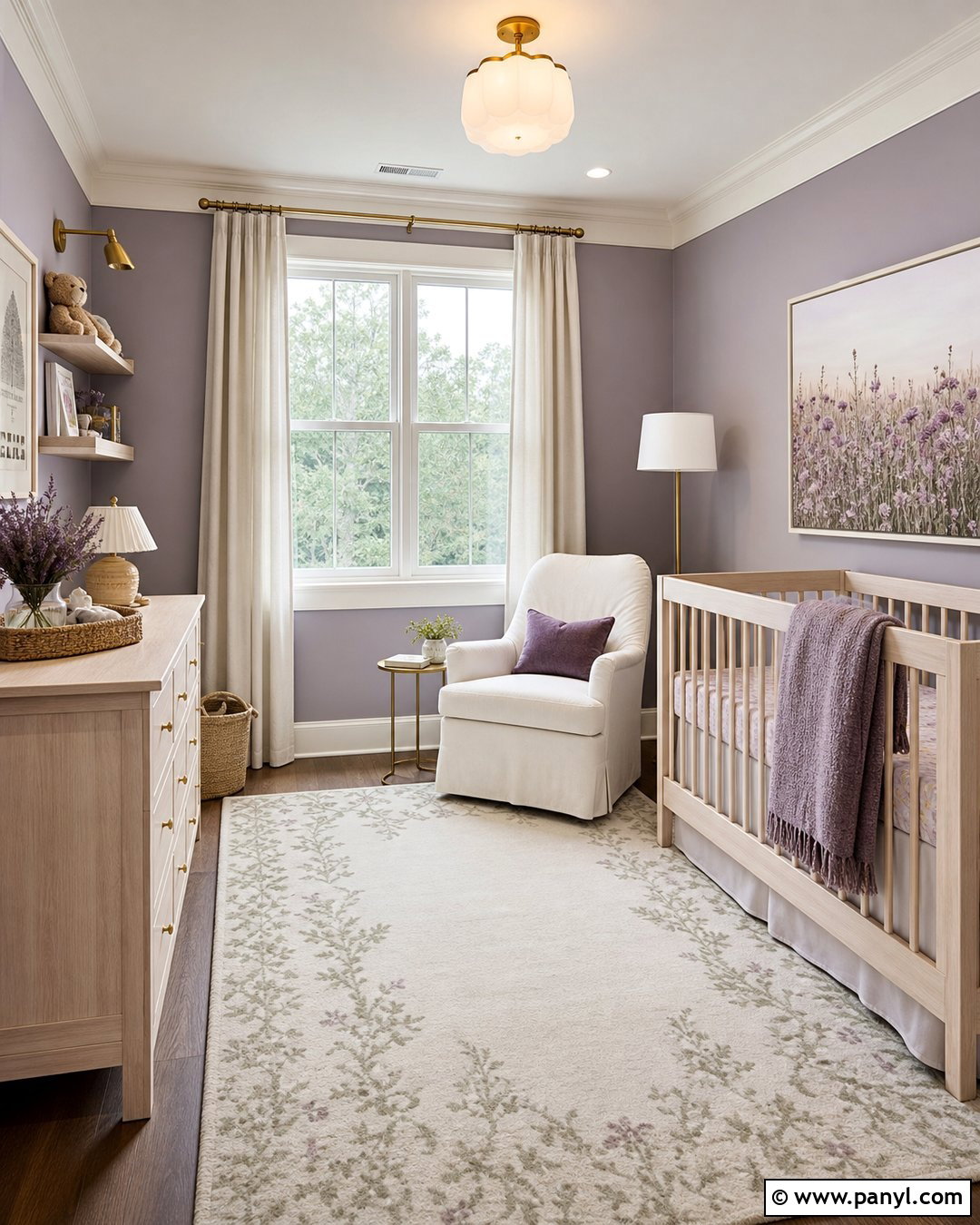 Lavender Nursery Walls - 30 Nursery Wall Color Ideas