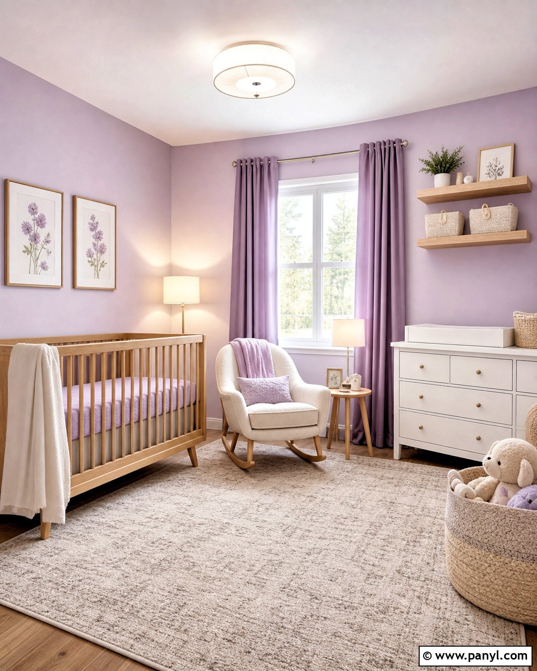 Lavender Nursery - 20 lavender interior ideas