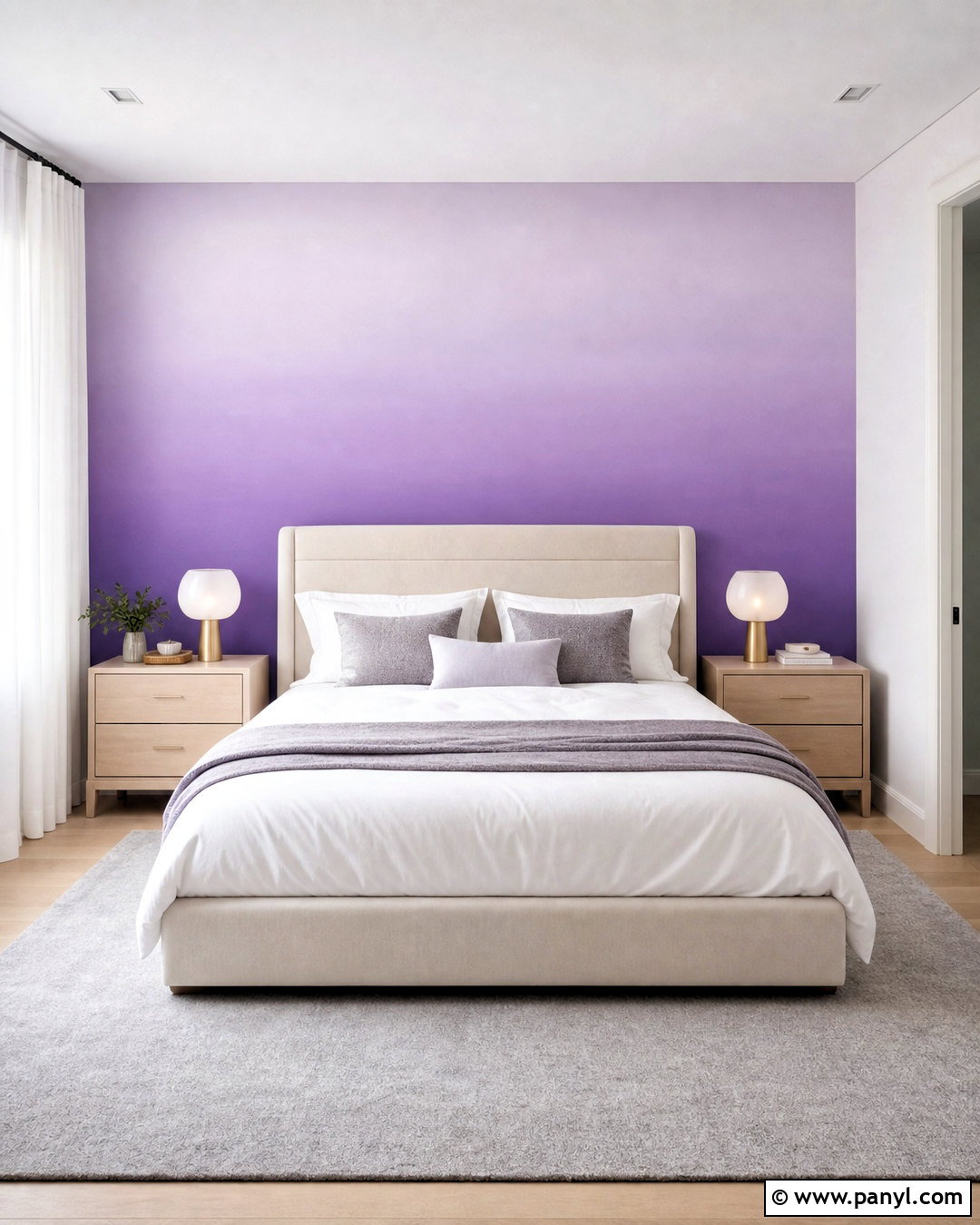 Lavender Ombre Bedroom Wall - 20 purple wall painting ideas bedroom ideas
