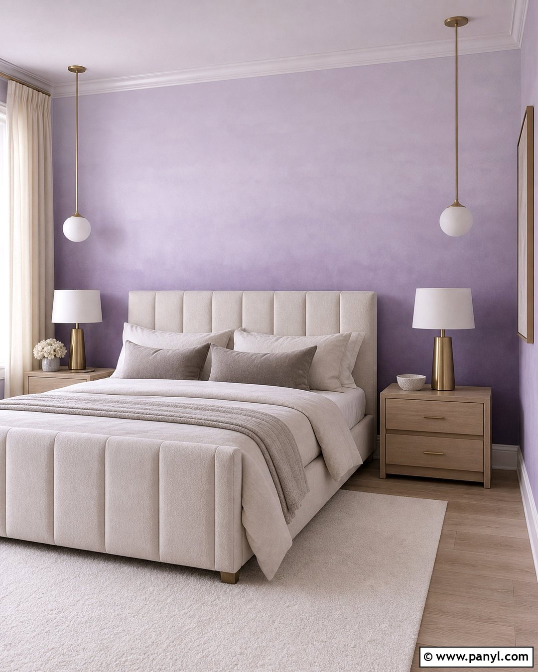 Lavender Ombre Wall - 35 lavender wall ideas