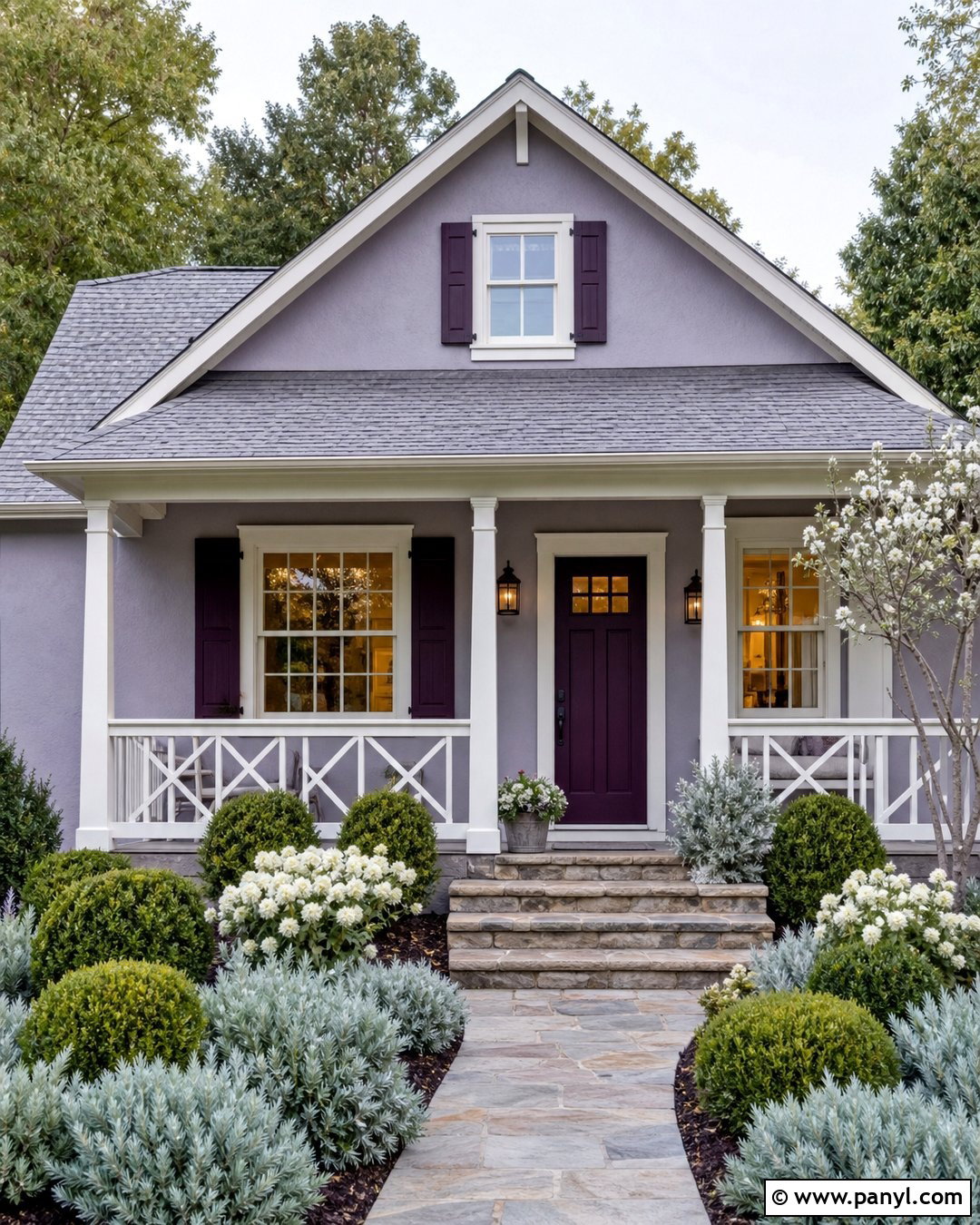 Lavender Outside Wall Colour With White - 35 outside wall colour ideas