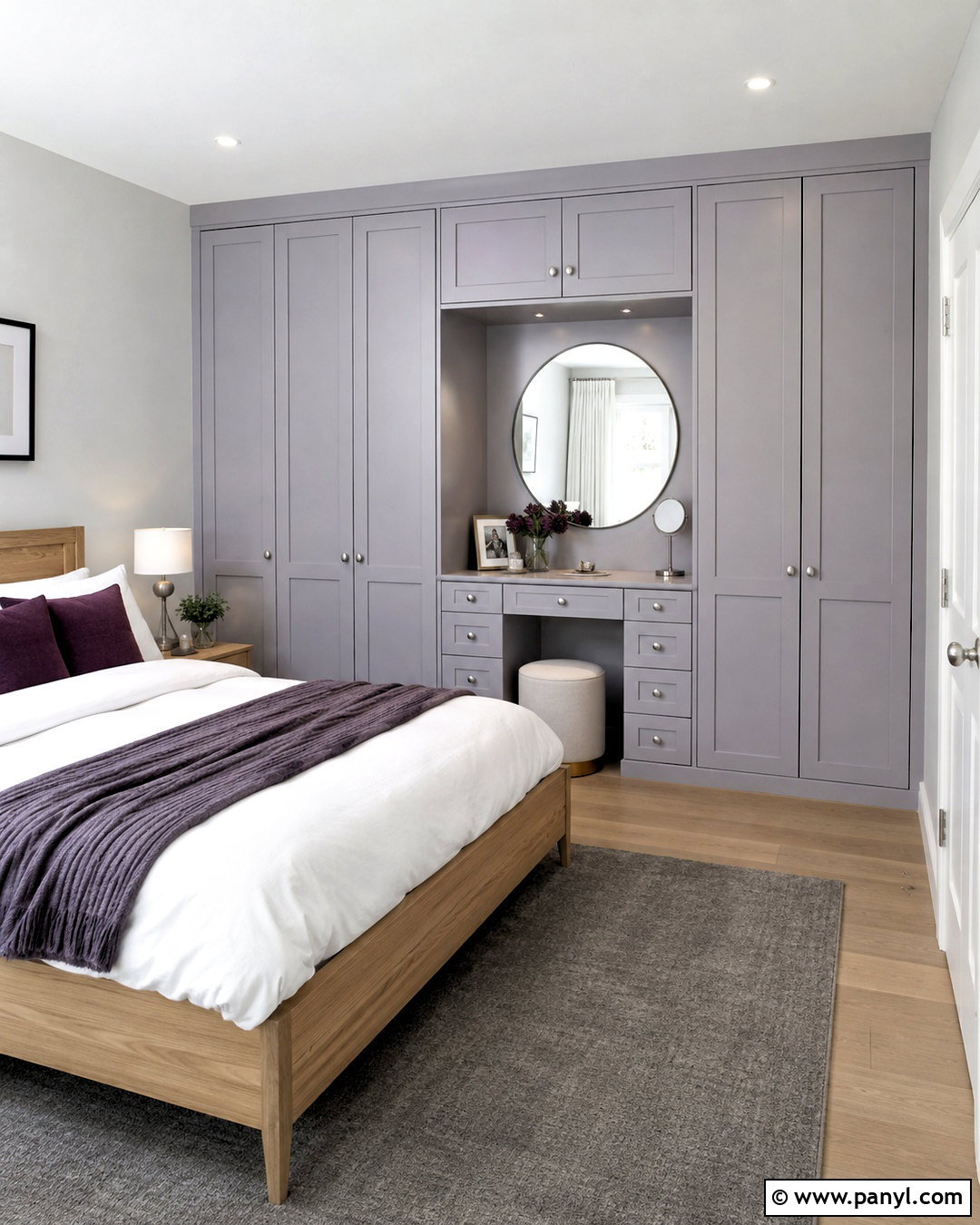 Lavender Painted Built In Wardrobes - 20 painted built in wardrobes