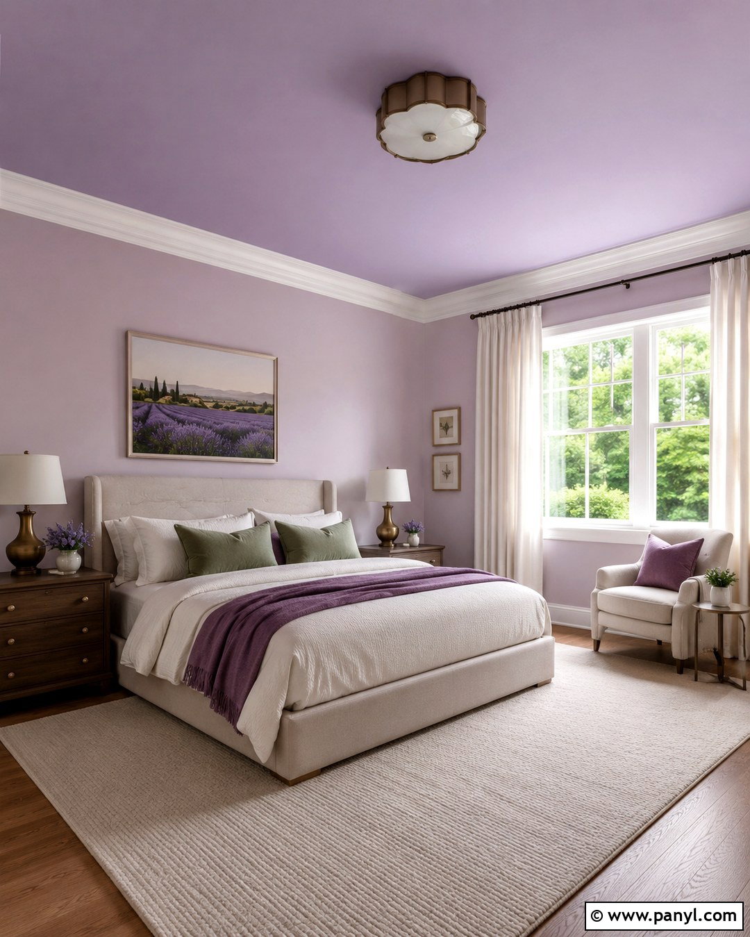 Lavender Painted Ceiling Bedroom - 20 Farrow And Ball Lavender Ideas