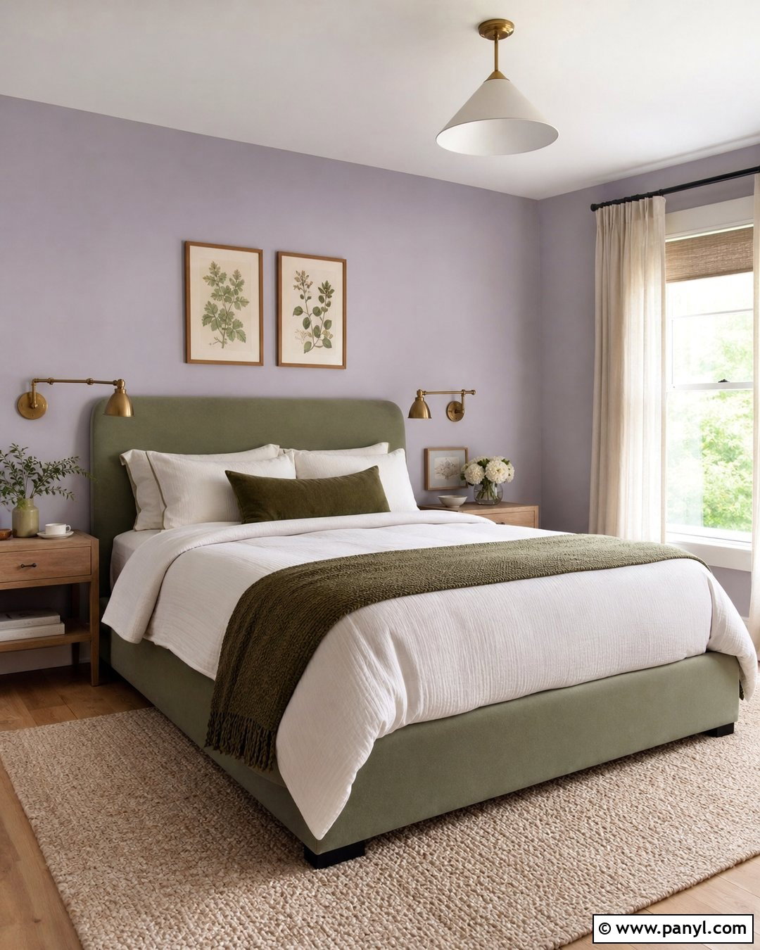 Lavender Purple And Sage Bedroom - 20 Modern Purple Wall Color Ideas