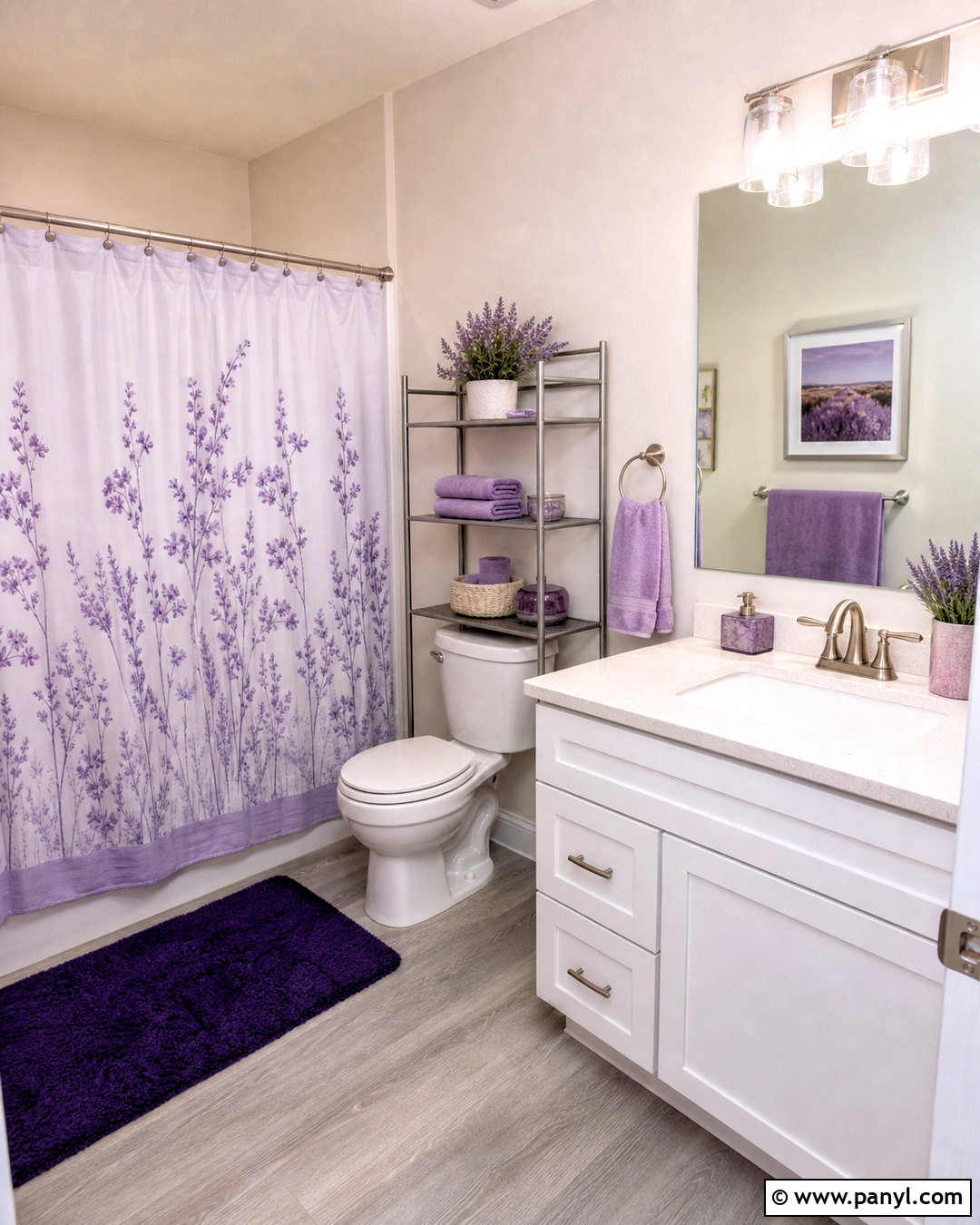Lavender Shower Curtain Bathroom - 20 lavender bathroom decor ideas