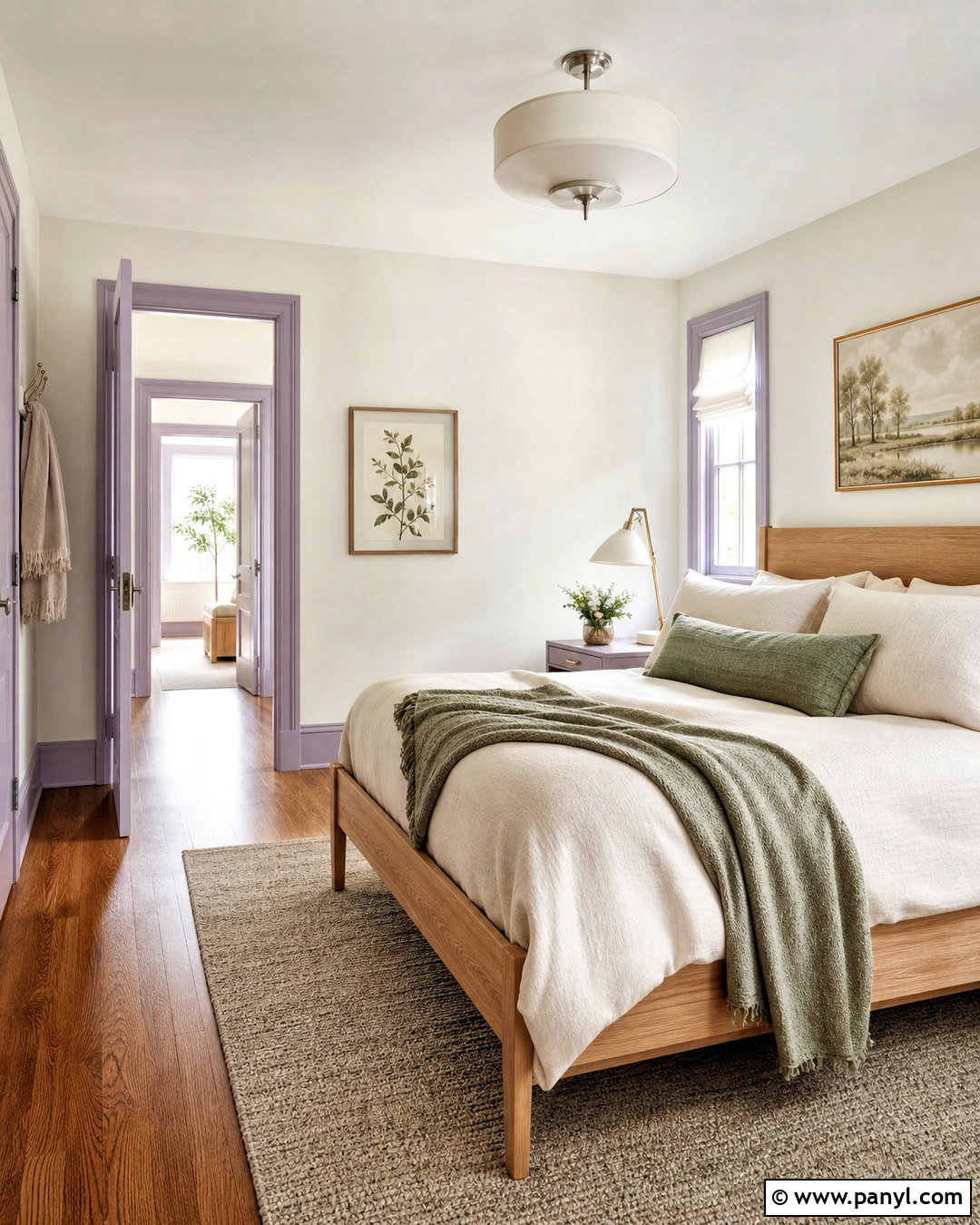 Lavender Skirting Boards With Warm White Walls - 20 skirting board ideas colour ideas