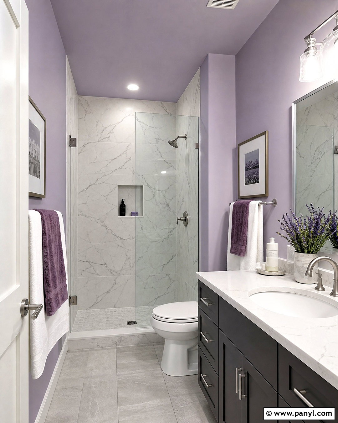 Lavender Small Bathroom - 20 small bathroom colours