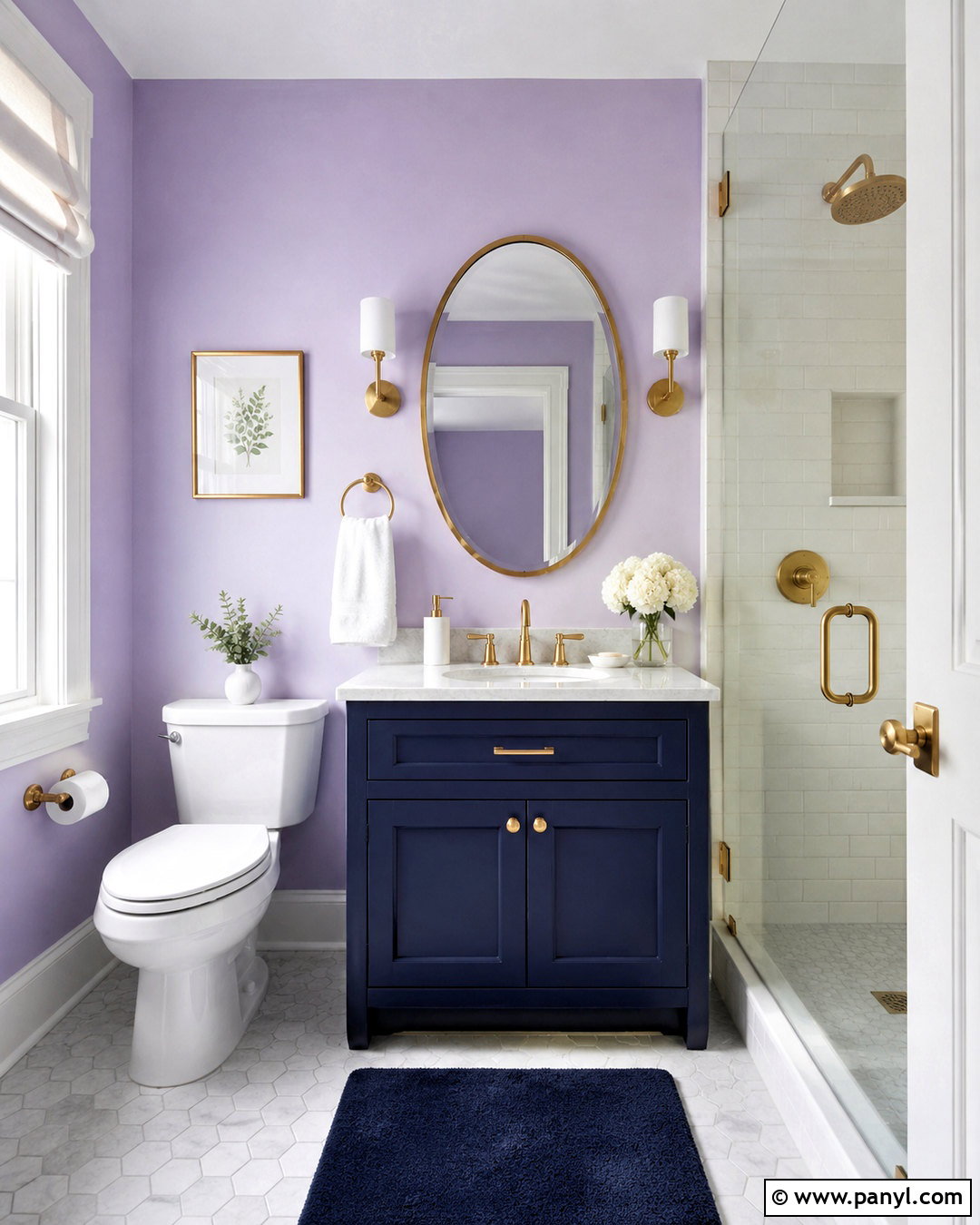 Lavender Small Bathroom Walls - 35 small bathroom wall colors