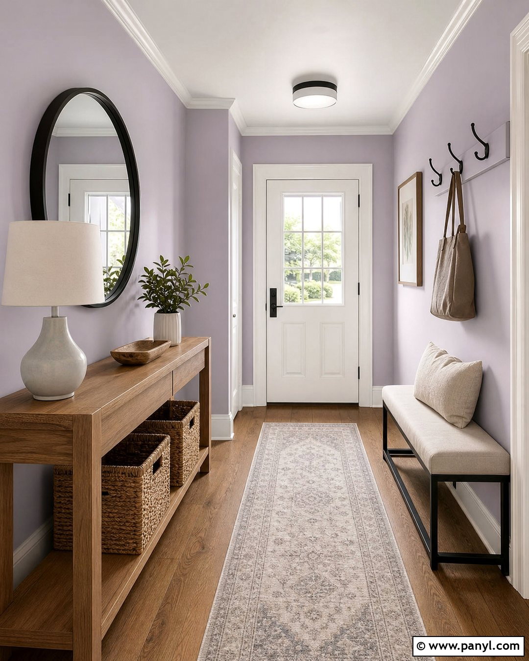 Lavender Small Entryway Walls - 35 Lavender Wall Paint Ideas