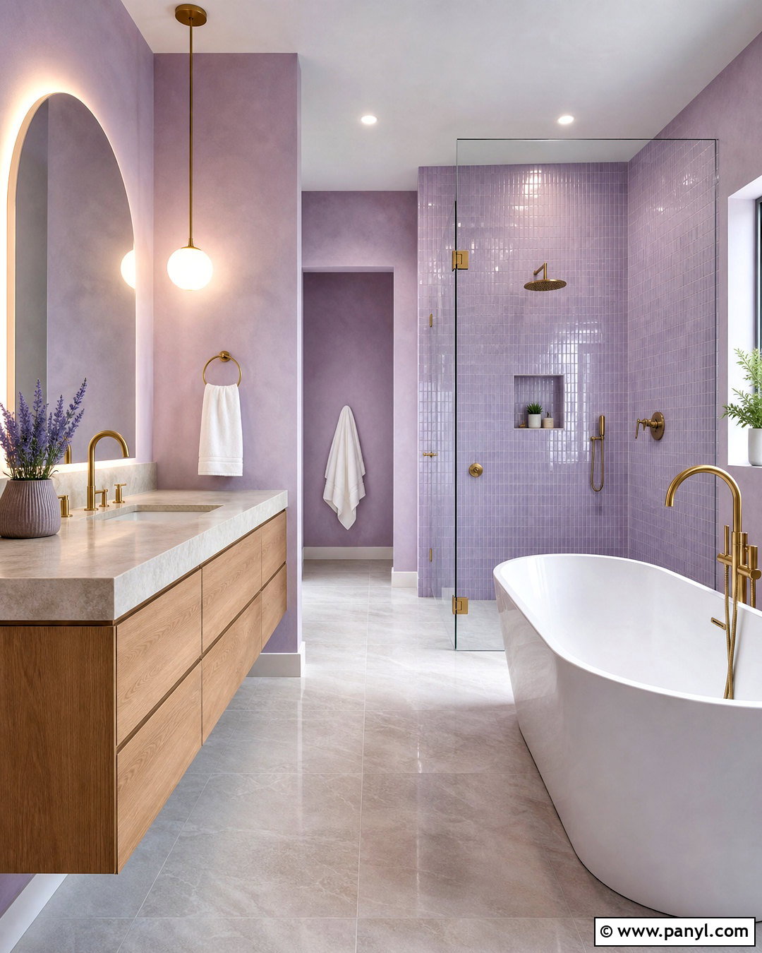 Lavender Spa Bathroom - 20 lavender bathroom decor ideas