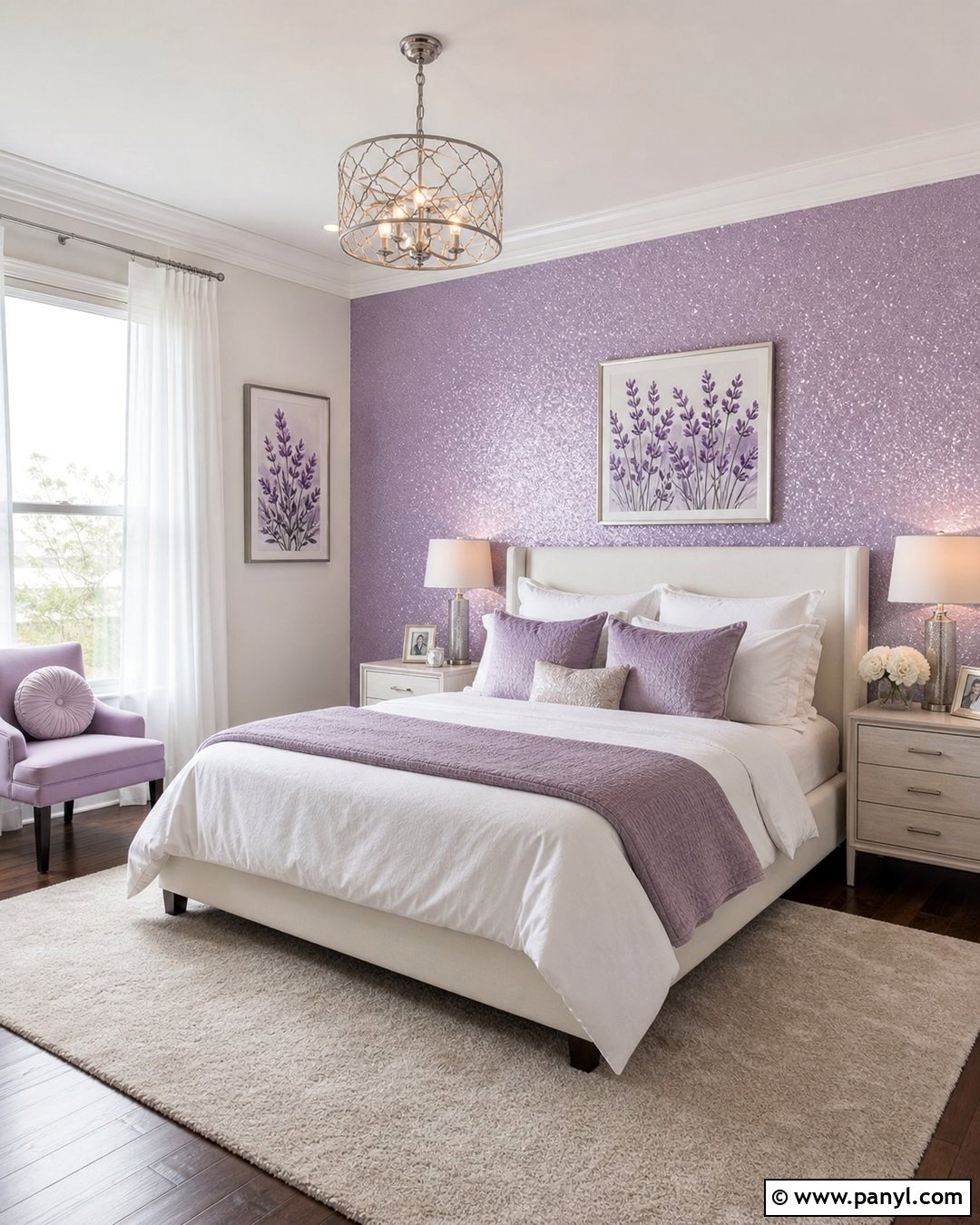 Lavender Sparkle Bedroom Walls - 20 Purple Sparkle Paint For Walls