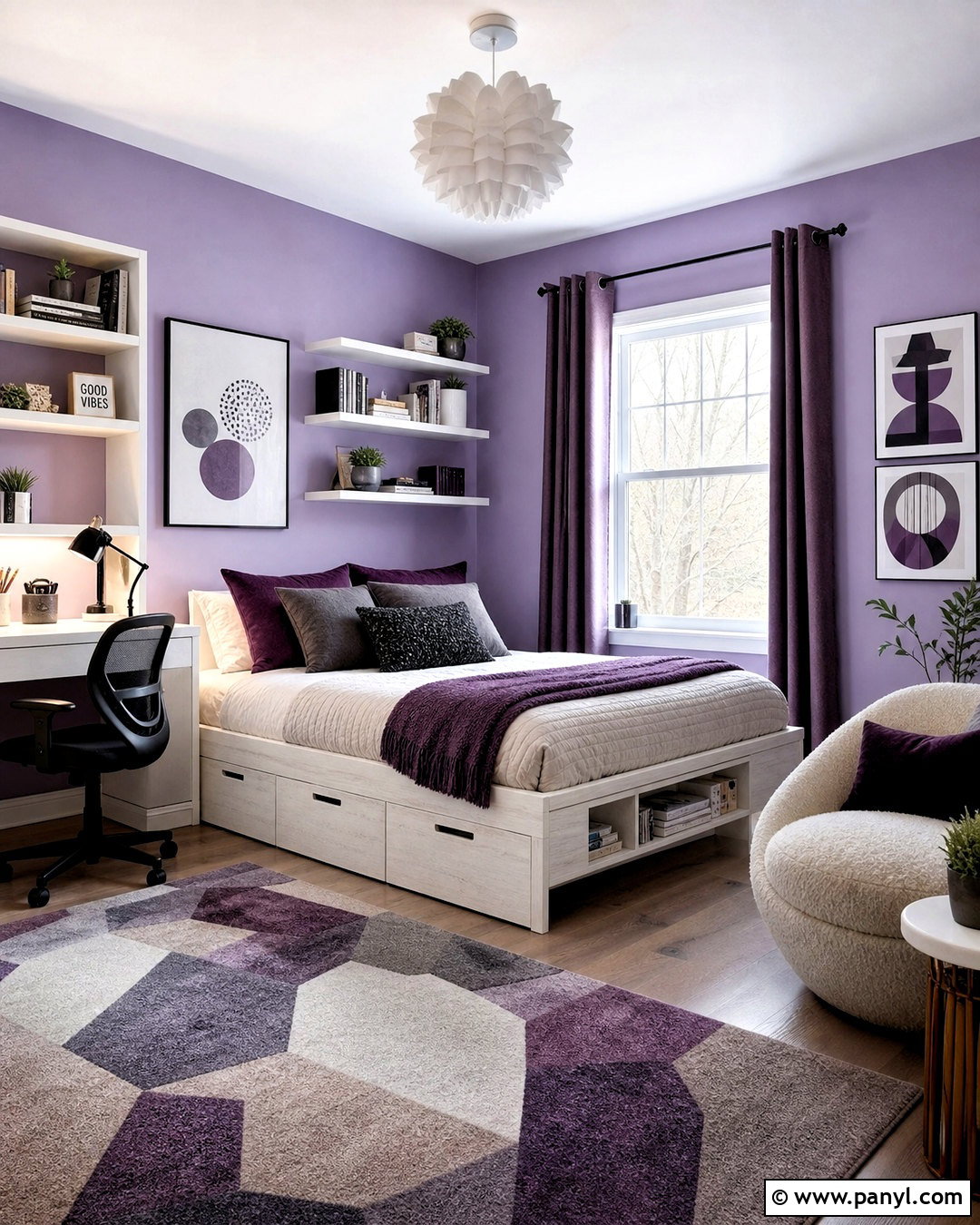 Lavender Teen Bedroom - 20 lavender interior ideas