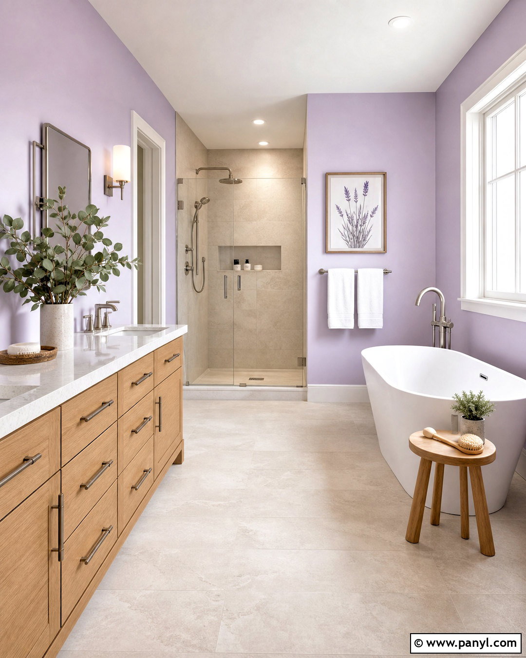 Lavender Violet Spa Bathroom - 20 violet bathroom ideas