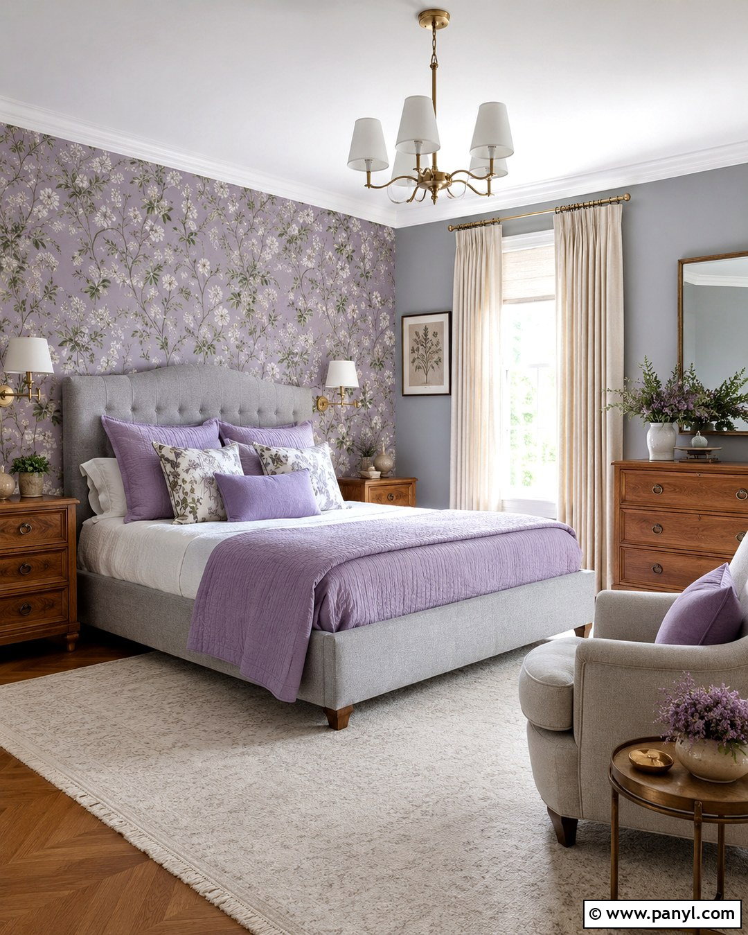 Lavender Wallpaper And Grey Walls - 20 lavender and grey walls