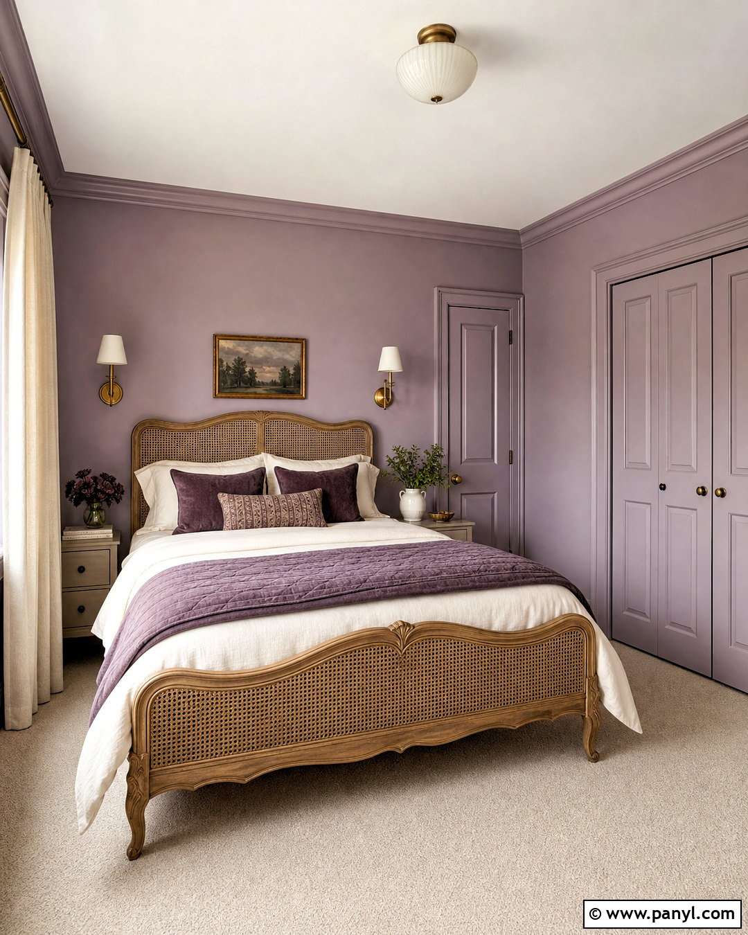 Lavender Walls And Trim - 20 monochromatic walls and trim ideas