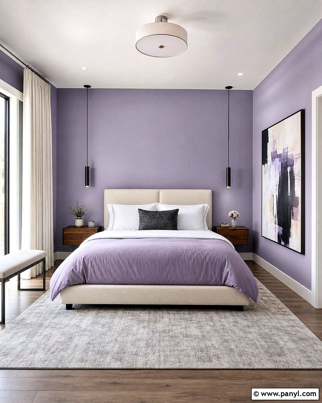Lavender Walls For Modern Bedroom - 20 lavender bedroom walls