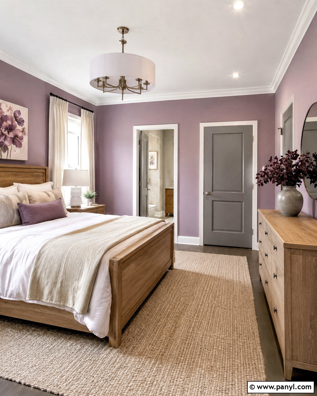 Lavender Walls With Gray Doors - 35 Wall And Door Color Combination Ideas