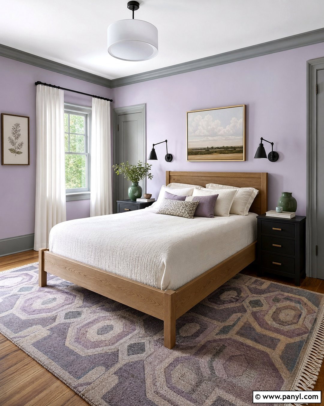 Lavender Walls With Gray Trim - 25 Painted Baseboards And Trim Wall Colors