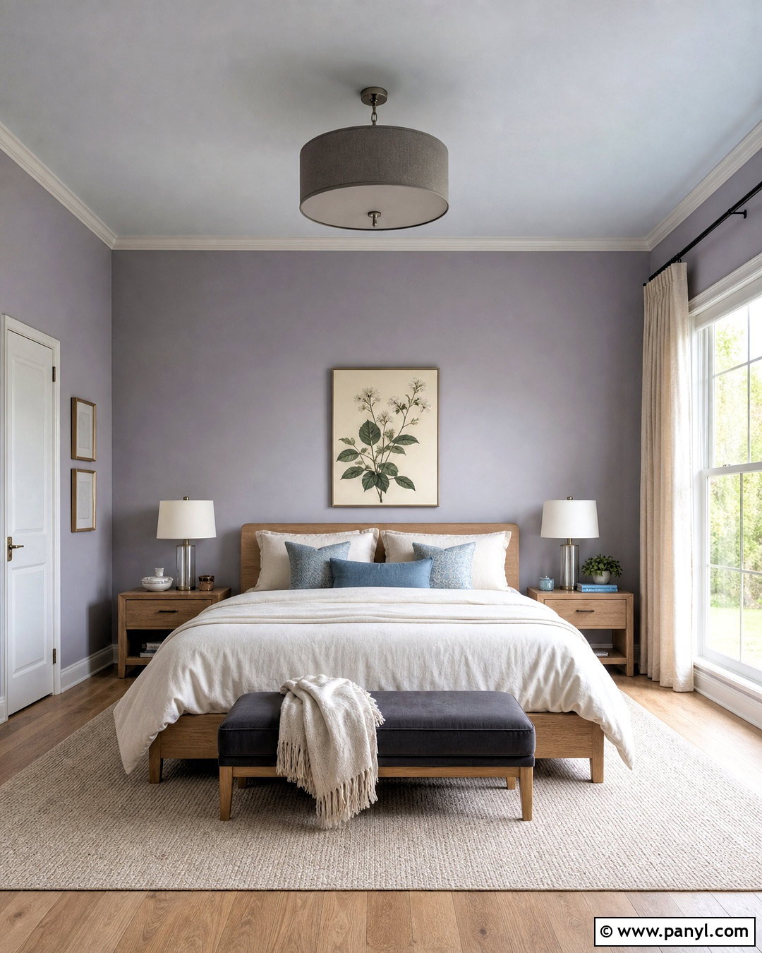 Lavender Walls With Pale Gray Ceiling - 20 wall and ceiling color combinations