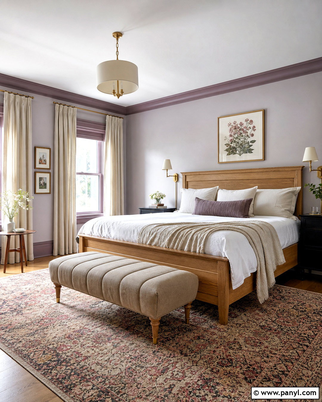 Lavender Walls With Plum Trim - 20 wall and trim colors ideas