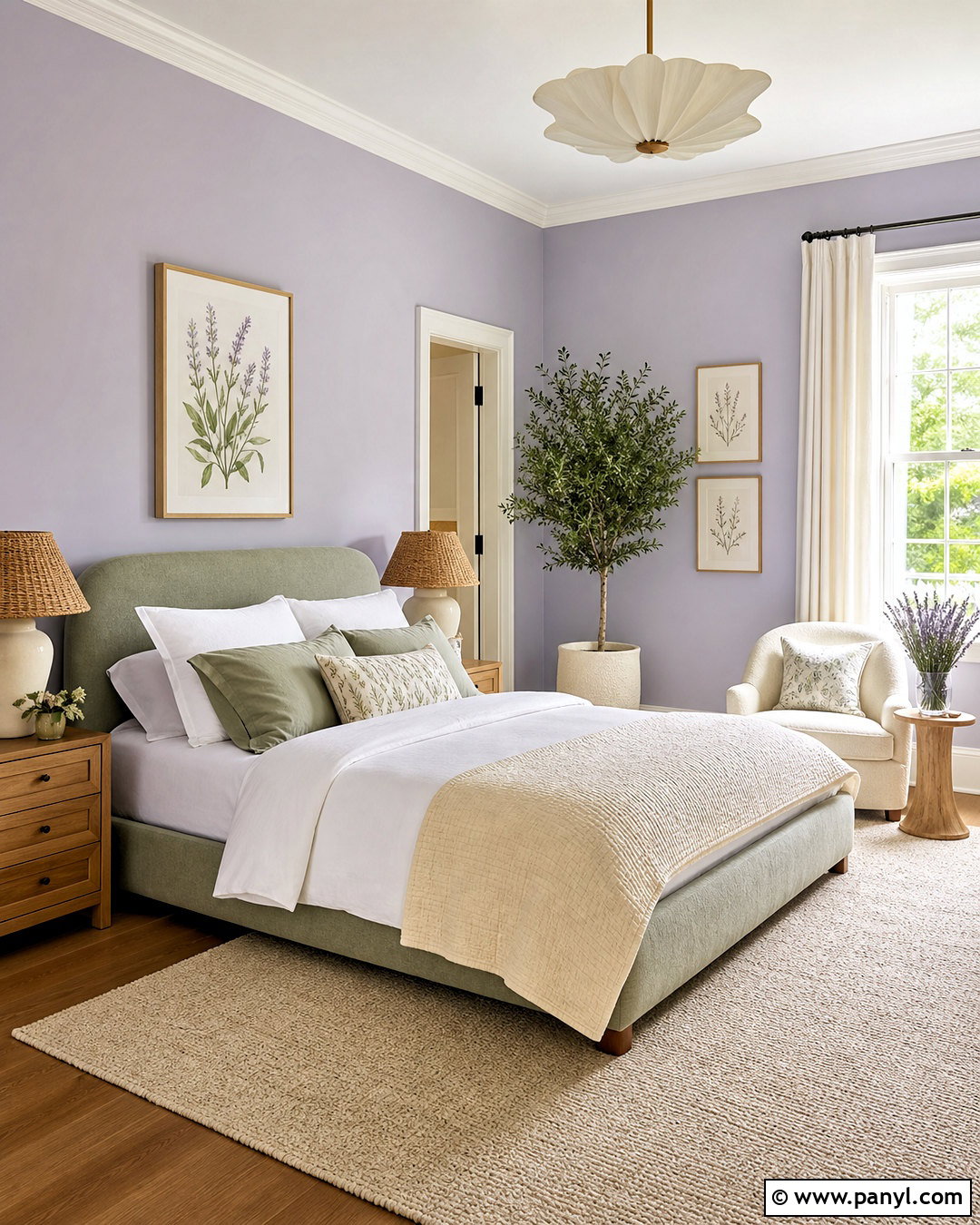 Lavender Walls With Sage Green - 20 lavender bedroom walls
