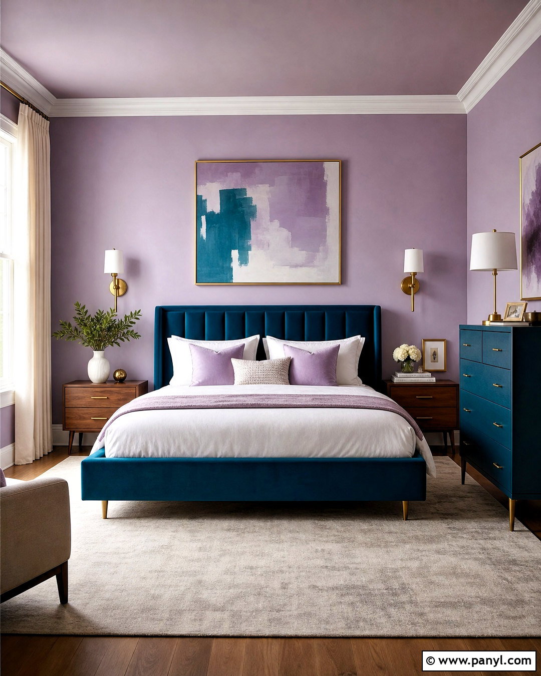 Lavender Walls With Teal - 20 lavender bedroom walls