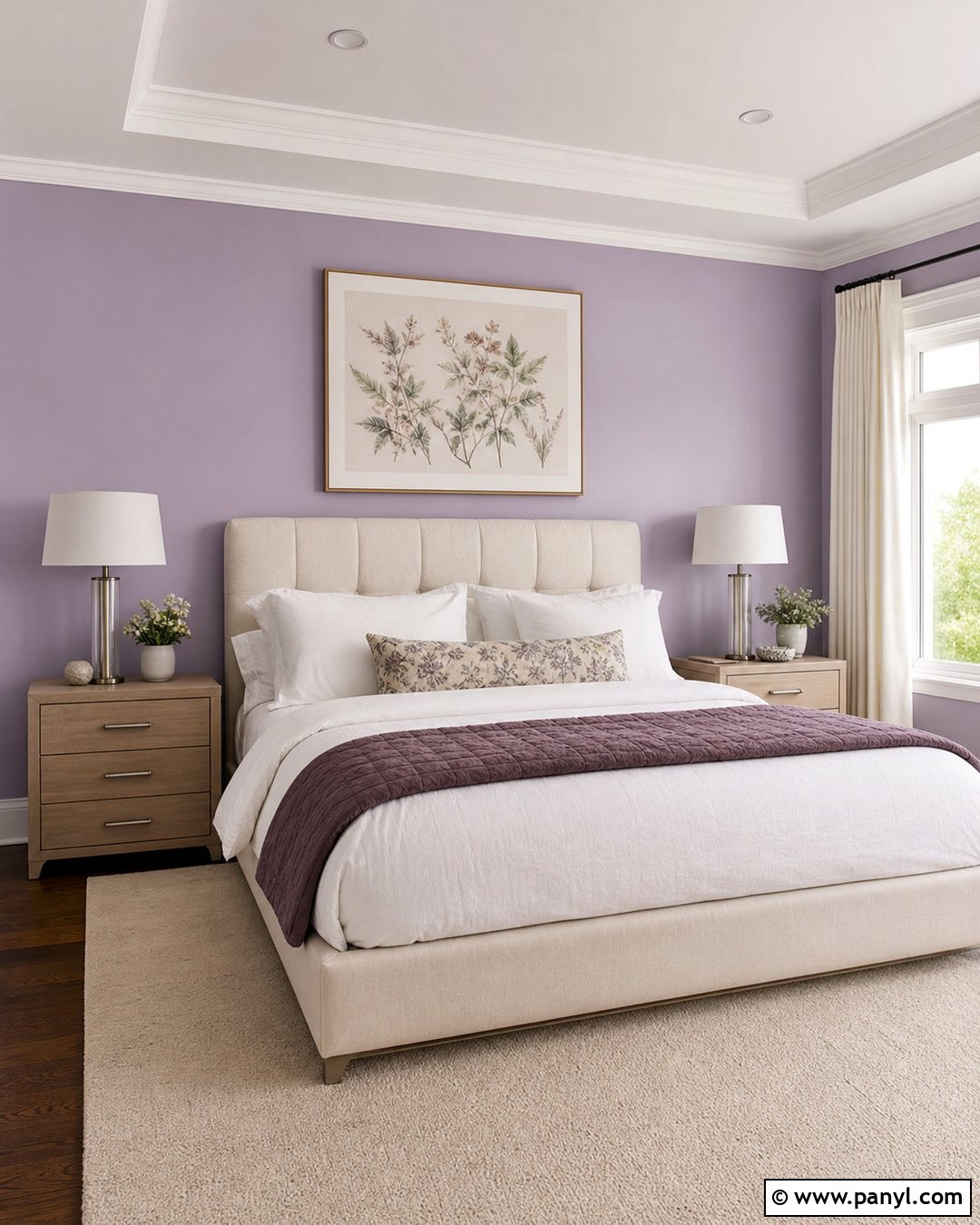 Lavender Walls With White Trim - 35 Lavender Walls