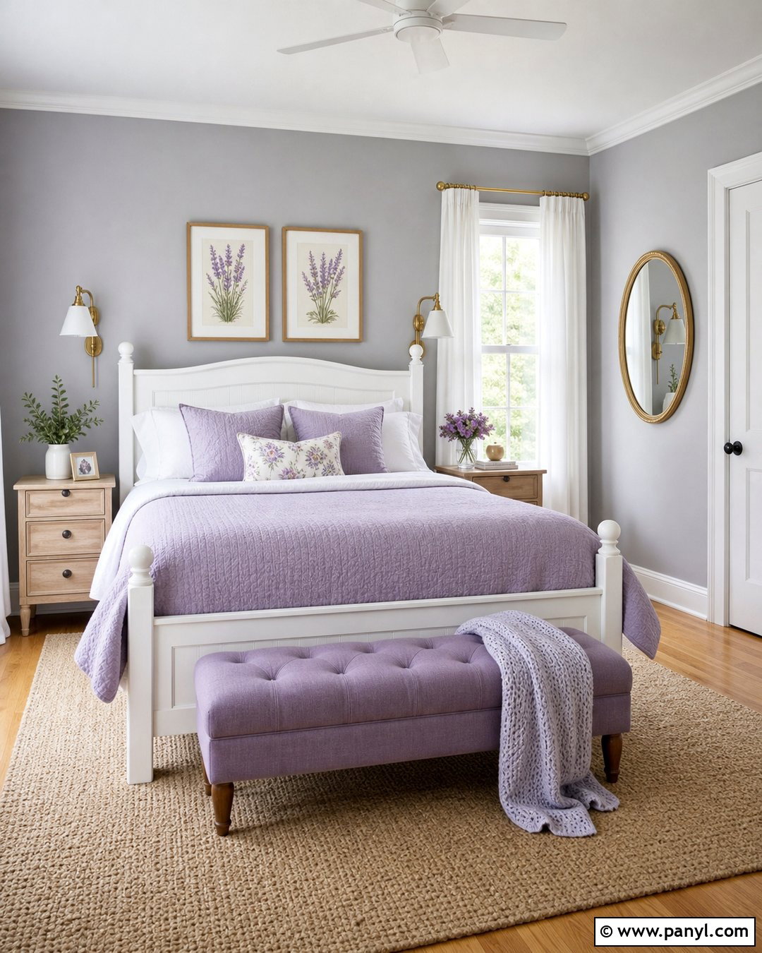 Lavender With Gray Walls - 35 Accent Colors With Gray Walls