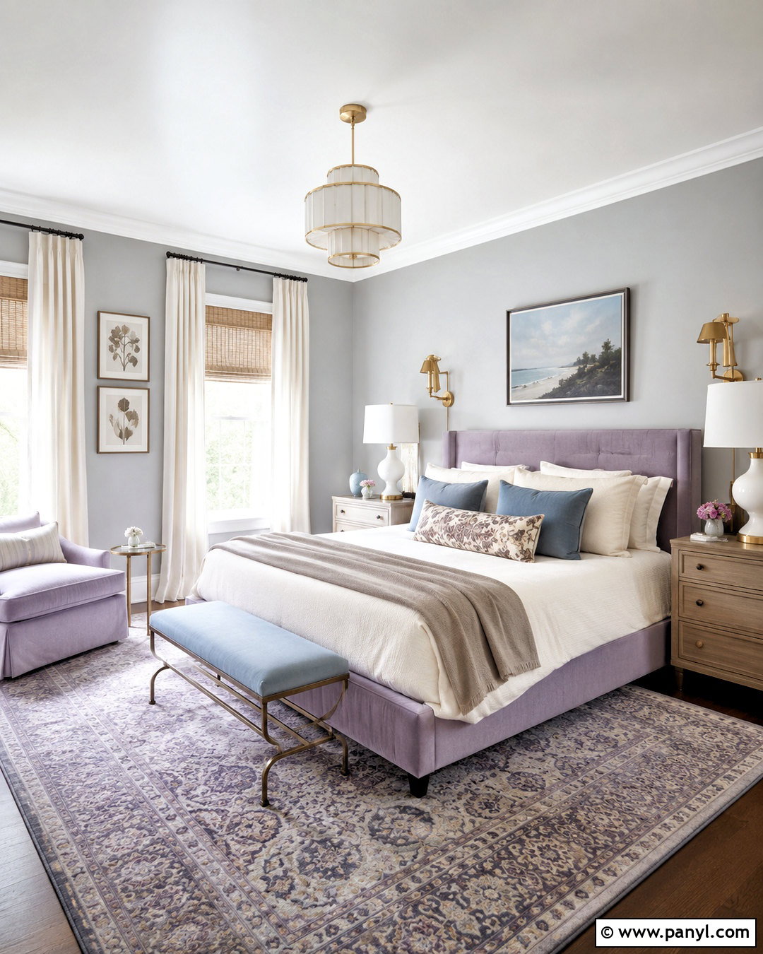 Lavender With Gray Walls - 20 What Goes With Gray Walls