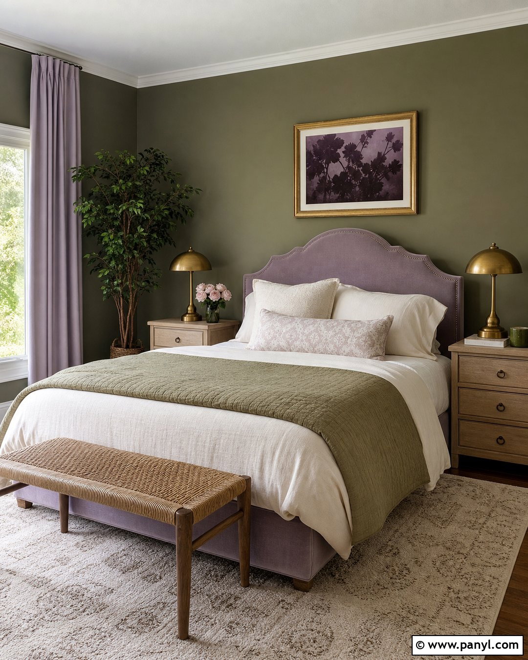 Lavender With Olive Green Walls - 20 Colors That Go With Olive Green Walls