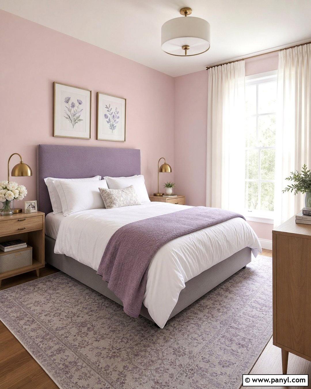 Lavender With Pink Walls - 20 Colours That Go With Pink Walls