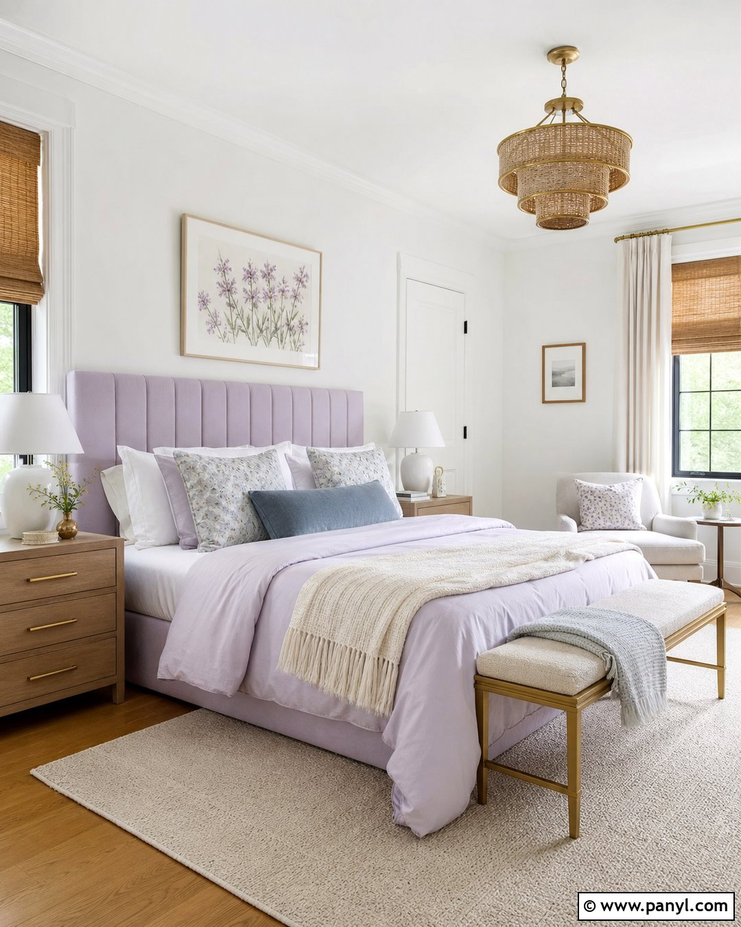 Lavender With White Walls - 20 Shades For White Walls
