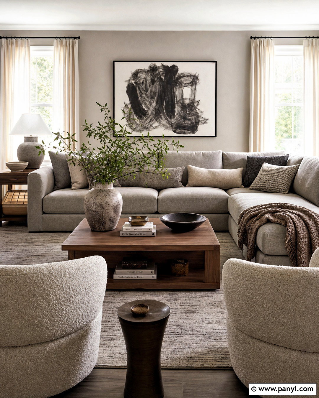 Layered Greige Living Room - 20 greige interior ideas