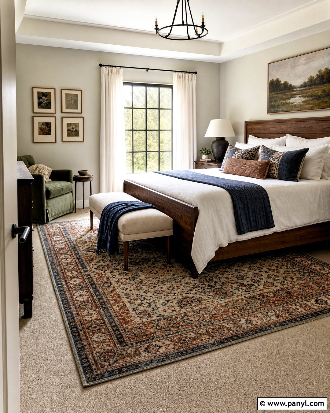 Layered Rug Over Bedroom Carpet - 20 wall to wall carpet ideas bedrooms