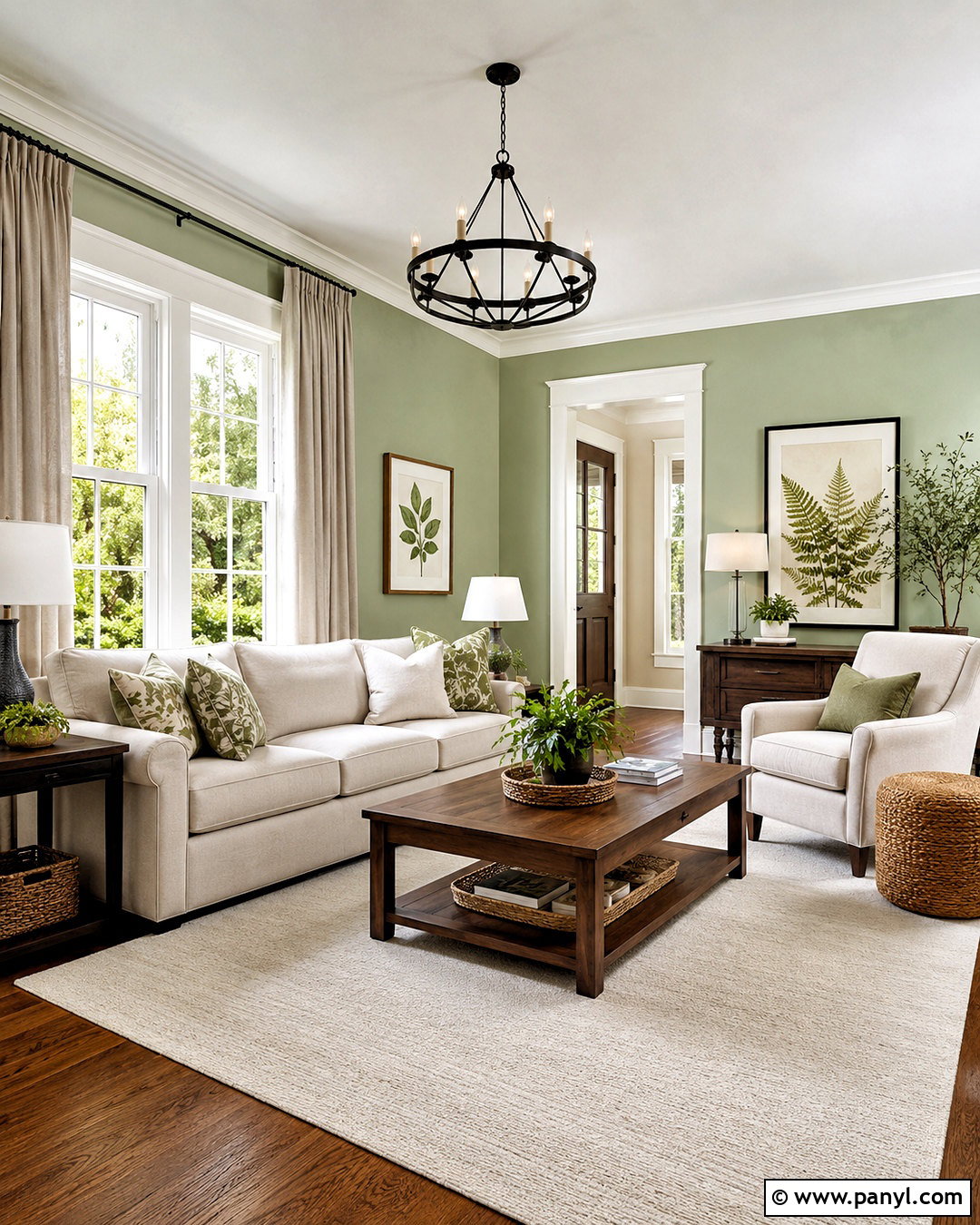 Layered Window Casing Trim - 20 living room trim ideas